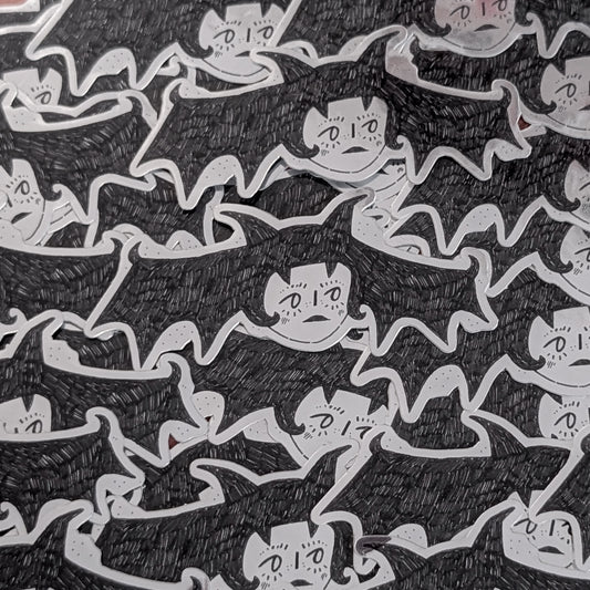 ✸ bat lady - mirror sticker ✸
