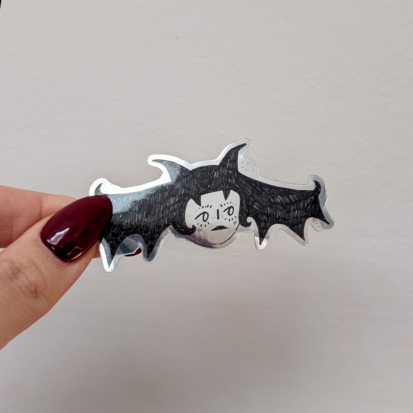 ✸ bat lady - mirror sticker ✸