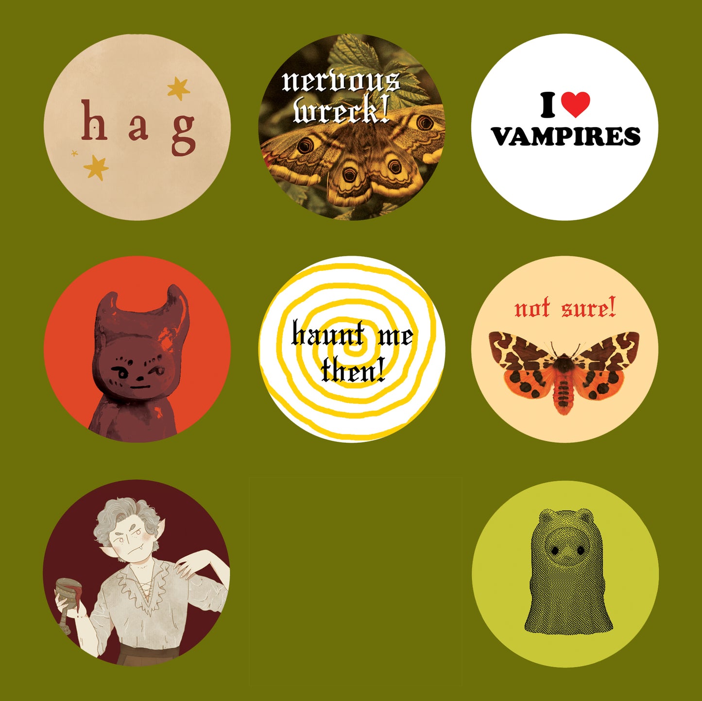 ✸ button badges ✸