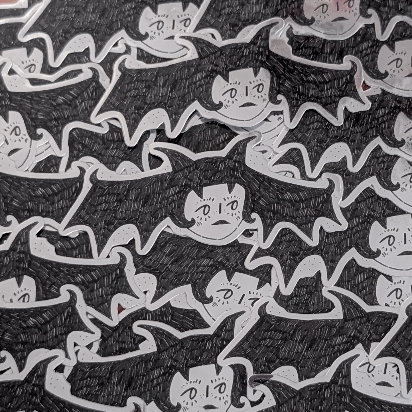 ✸ bat lady - mirror sticker ✸