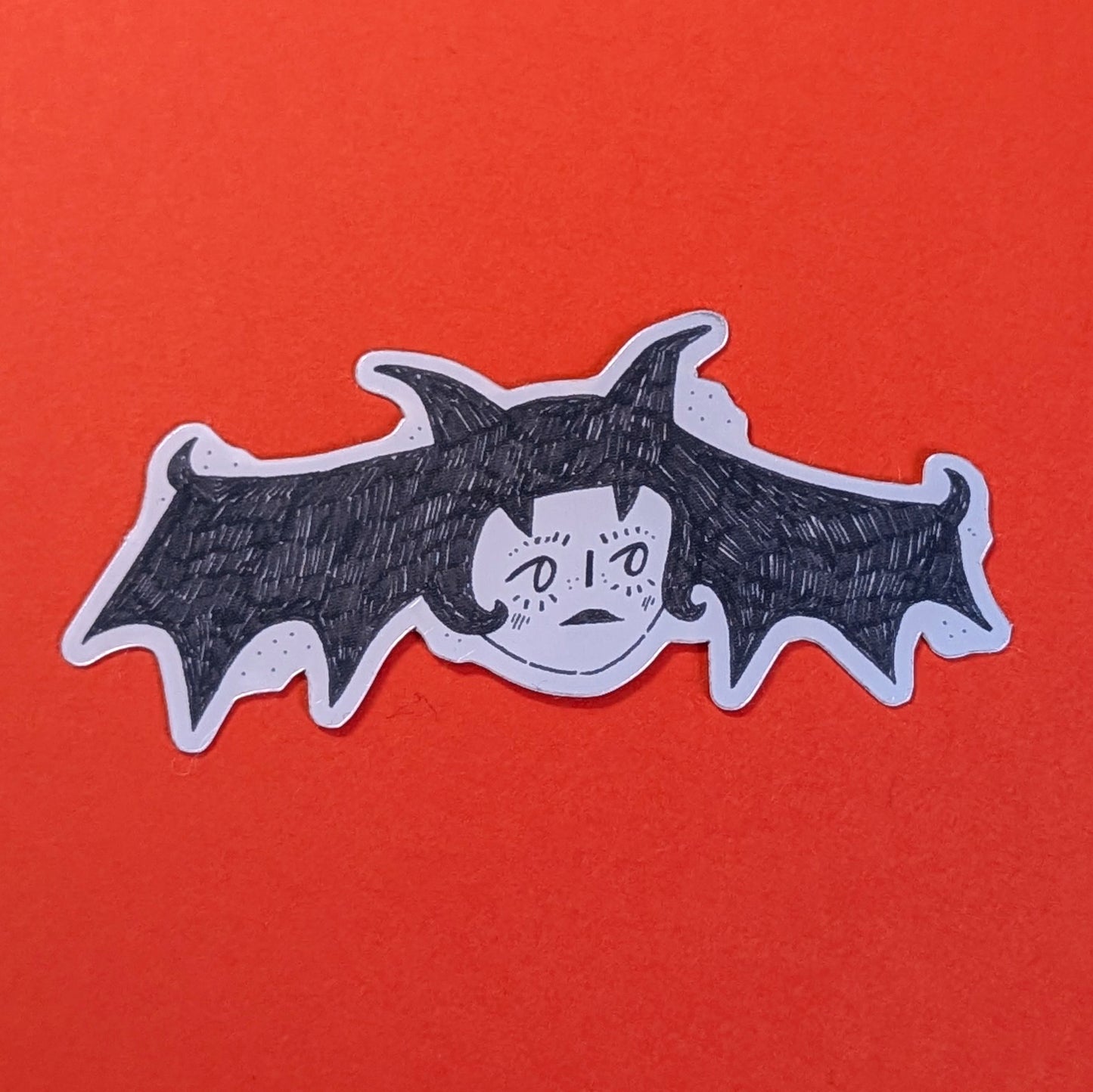 ✸ bat lady - mirror sticker ✸