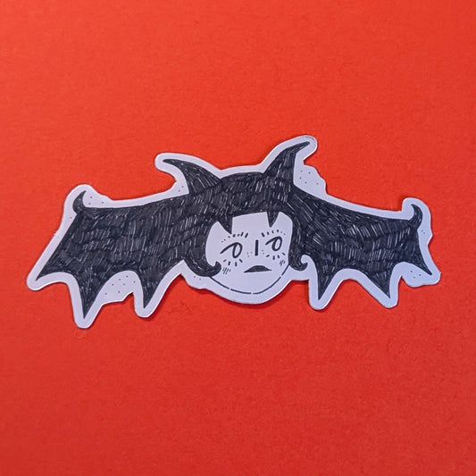 ✸ bat lady - mirror sticker ✸