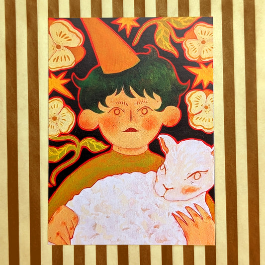 ✸ little lamb - postcard ✸