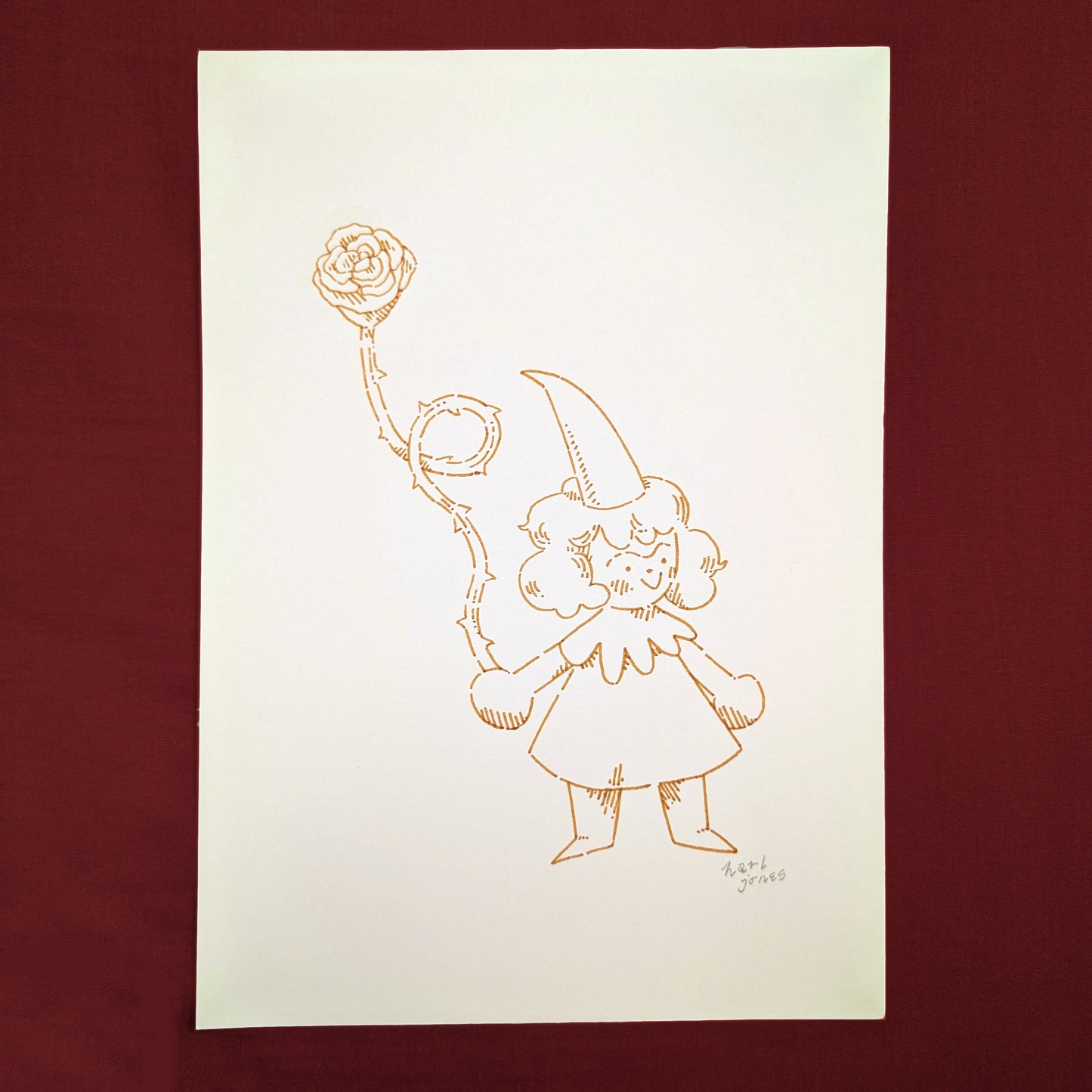 ✸ rosey - original drawing ✸